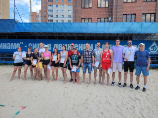 26 июня 2022 года на территории ФОК "Динамо" город Смоленск прошел открытый турнир по пляжному волейболу среди мужских и женских команд - фото - 1